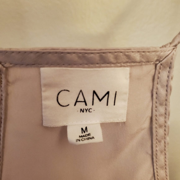 Cami NYC | Racer Silk Charmeuse Cami Lace Size M - Picture 4 of 11
